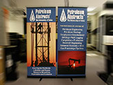 Petroleum abstracts bannerstand