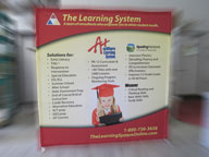 The learning System Fabric Pop Up Display