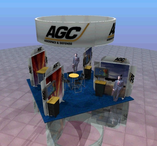 AGC Aero trade show display